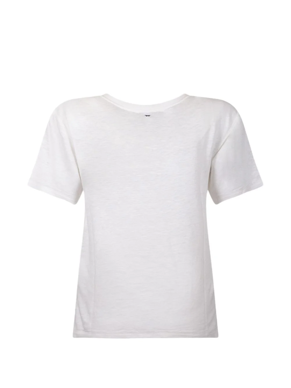 butterfly-logo boat-neck T-shirt - 1