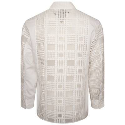 FENG CHEN WANG Lace Cut-Out Shirt in White outlook