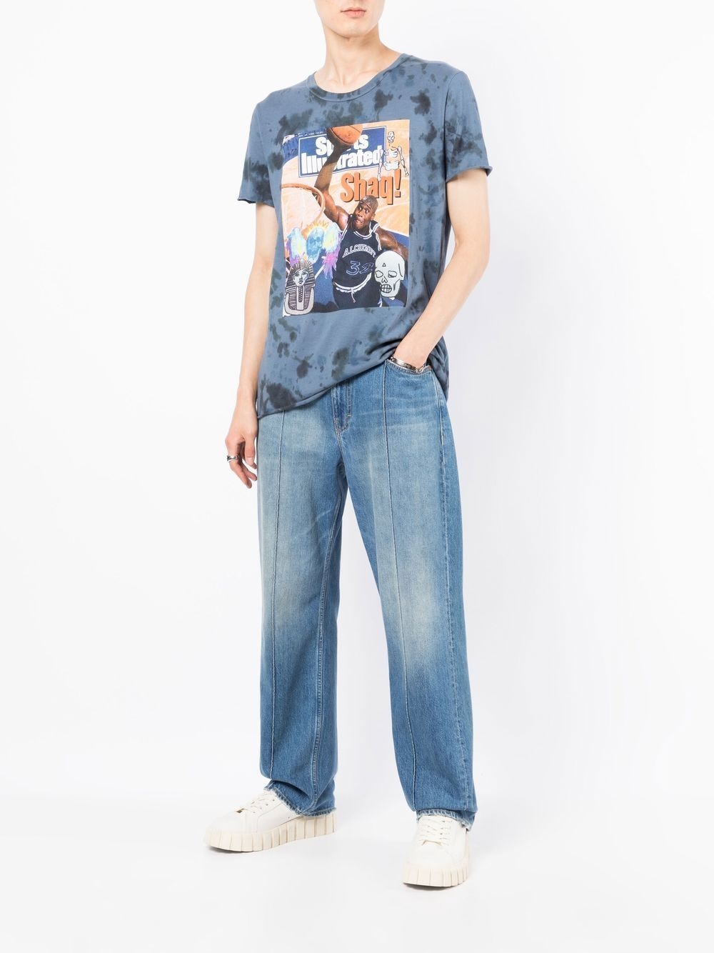 graphic print tie-dye T-shirt - 2
