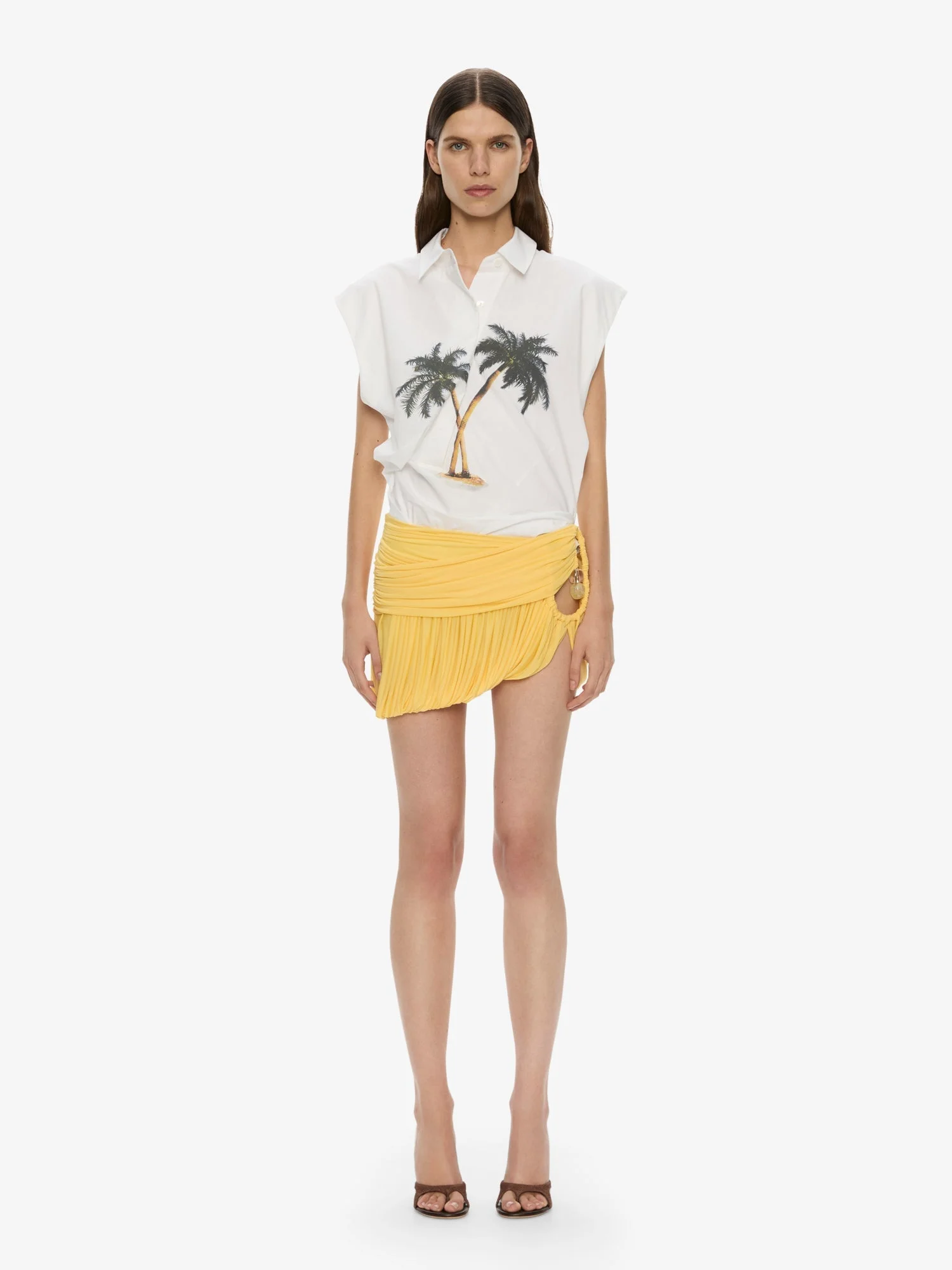 Beach Glass Bubble Mini Skirt - 1