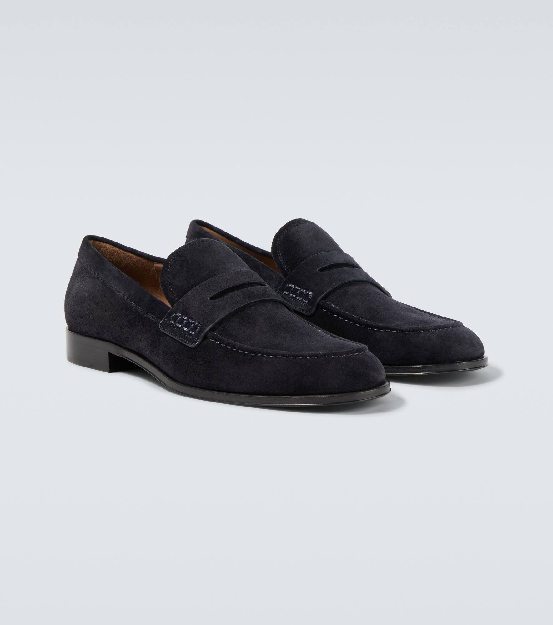 George suede penny loafers - 5