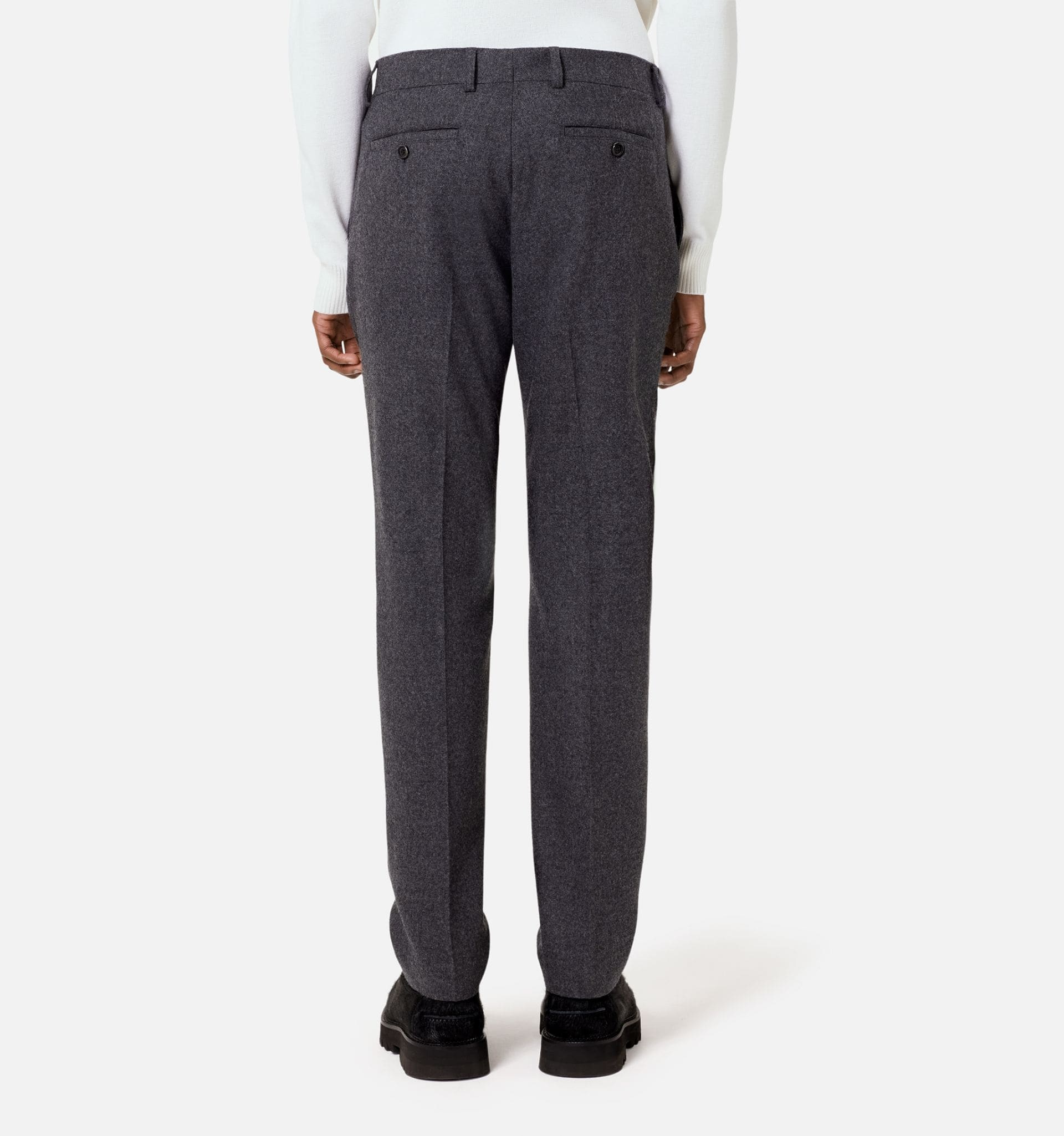 Cigarette Fit Trousers - 6