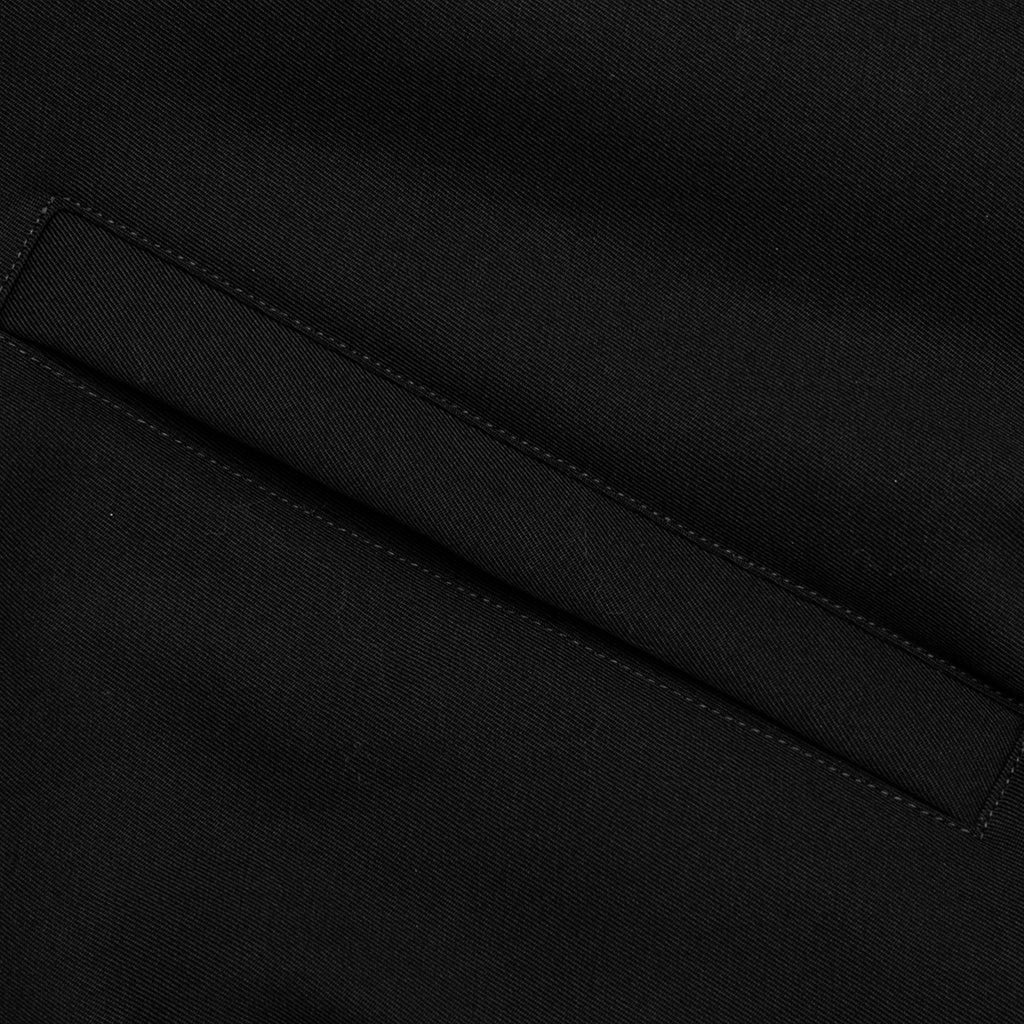WOOL BOMBER JACKET - BLACK - 4