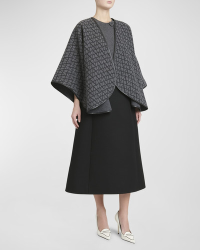 Valentino Toile Iconographe Wool & Cashmere Poncho outlook