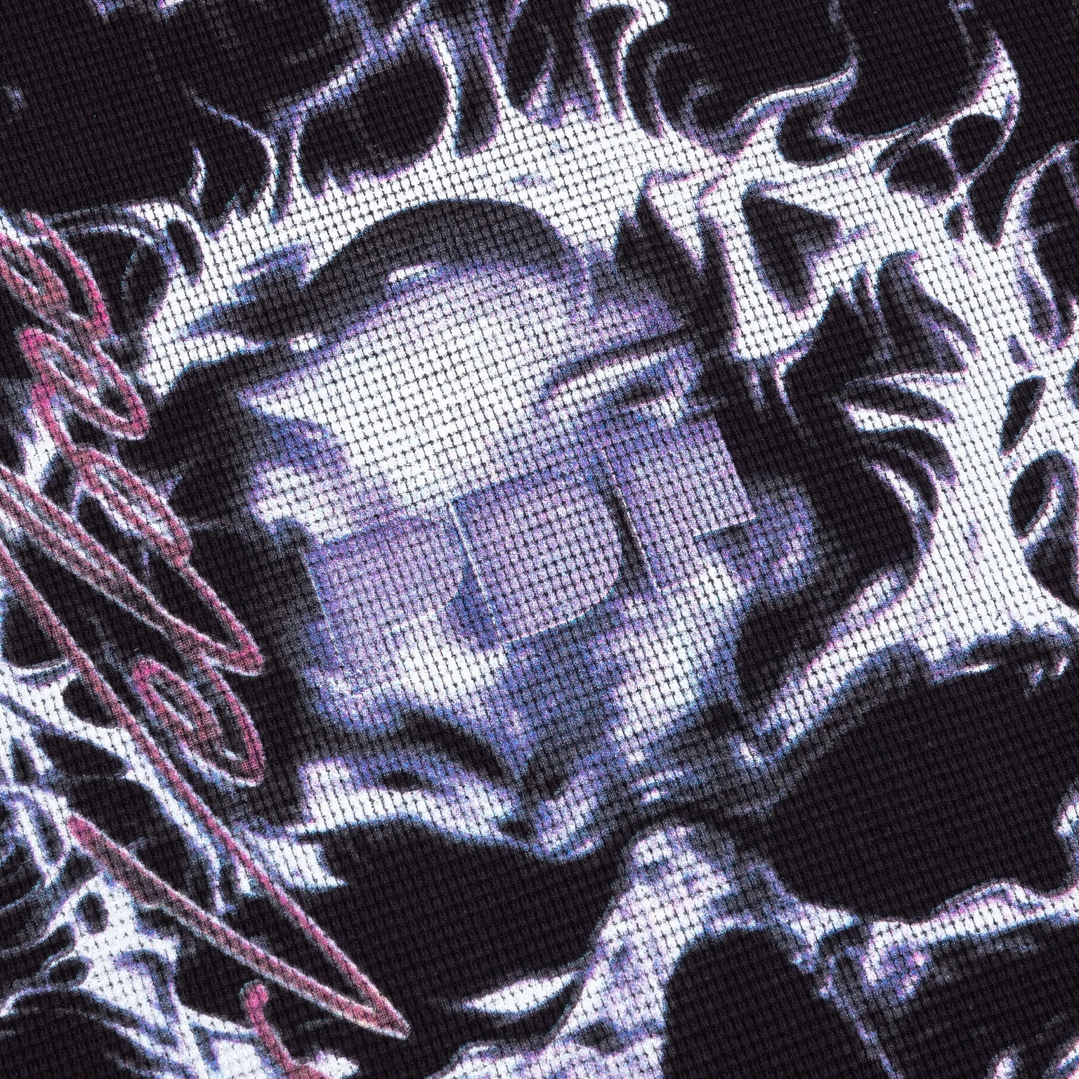 SKULL L/S TEE - BLACK/SILVER - 3