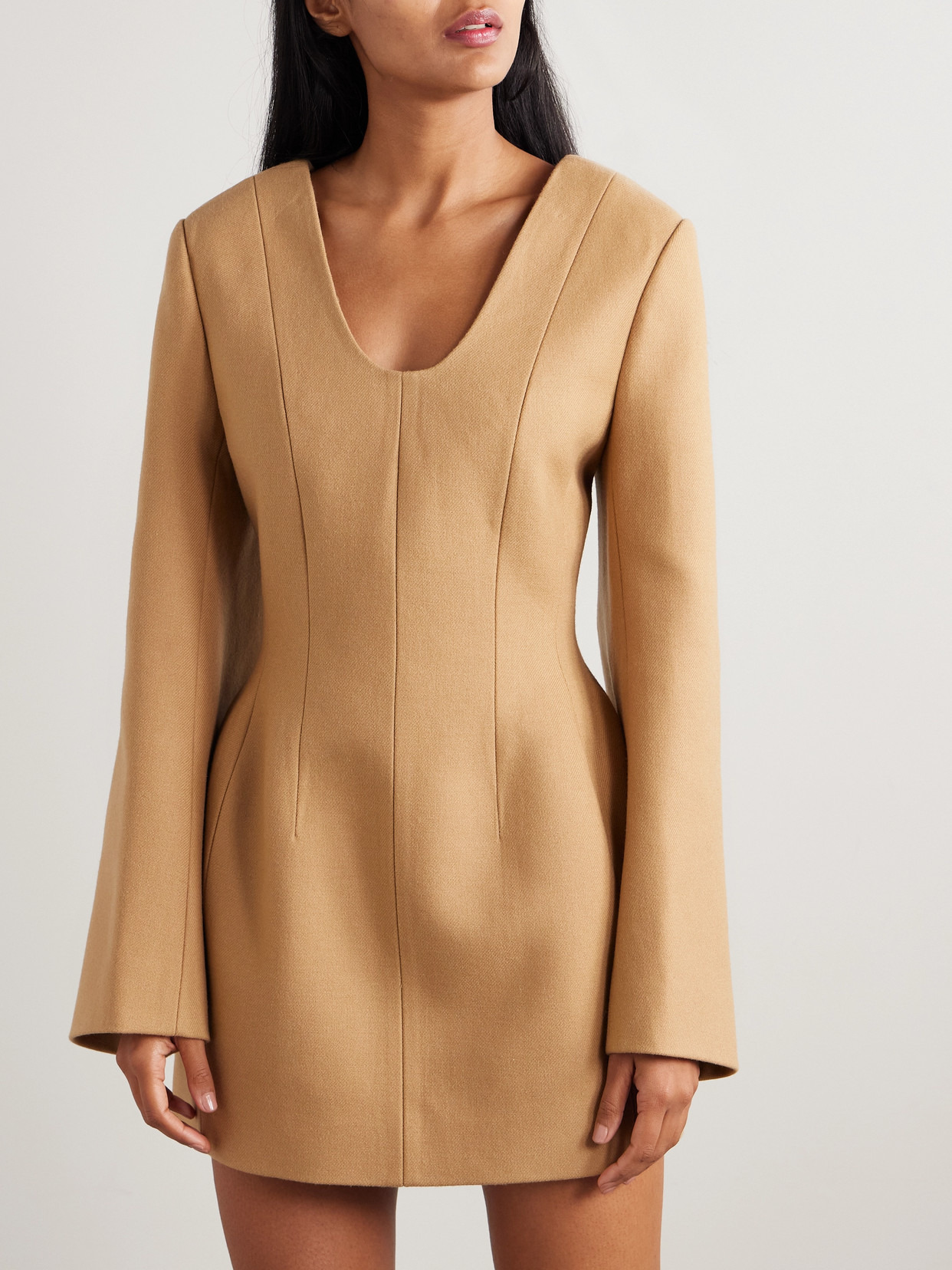 Wool-twill Mini Dress - 4