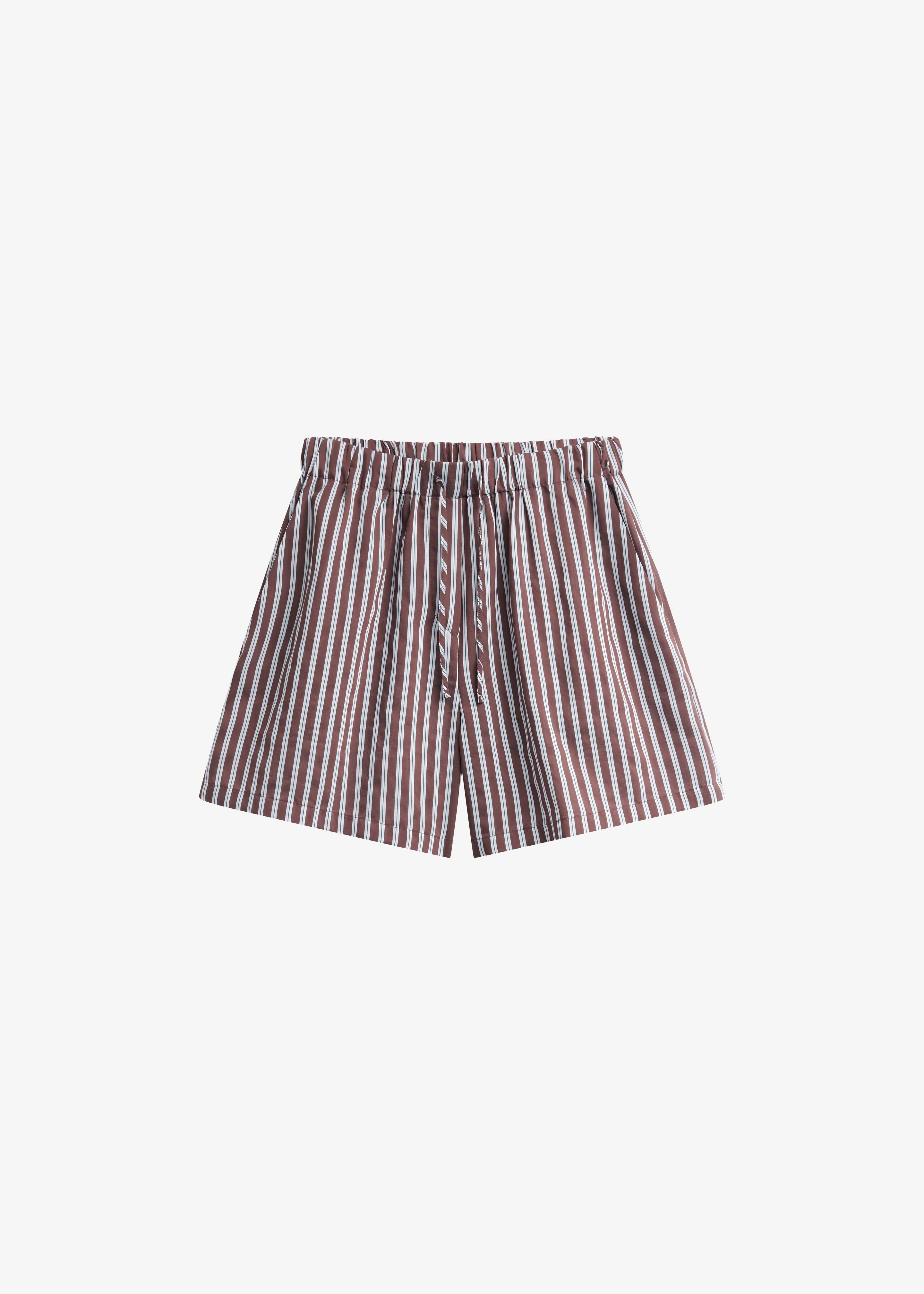 Toscane Boxer Shorts - Brown/White Stripe - 1