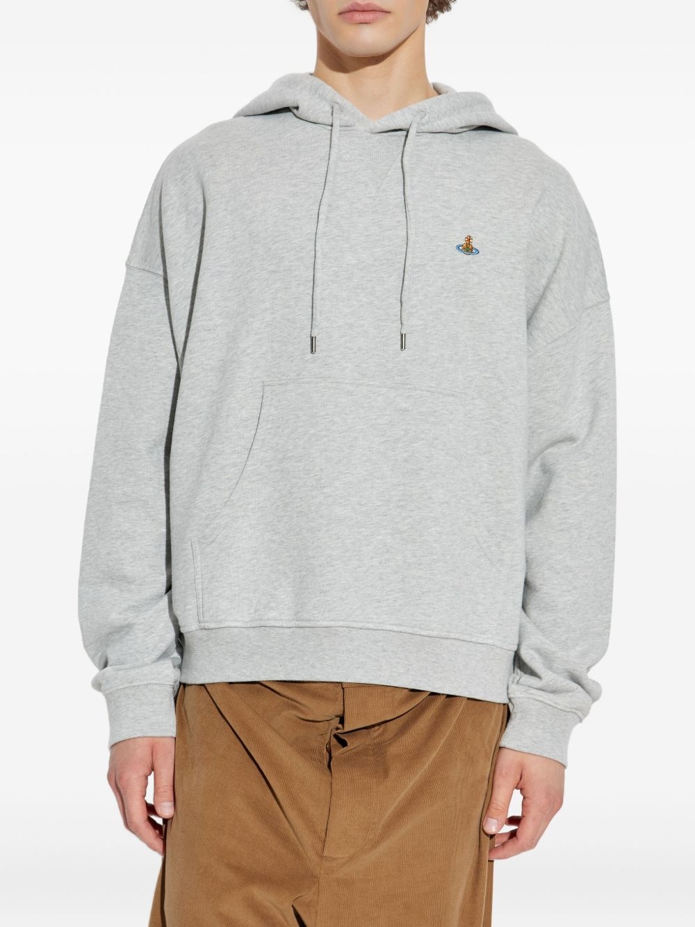 Orb-embroidered hoodie - 3