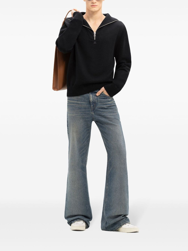 courrèges trucker wool sweater outlook