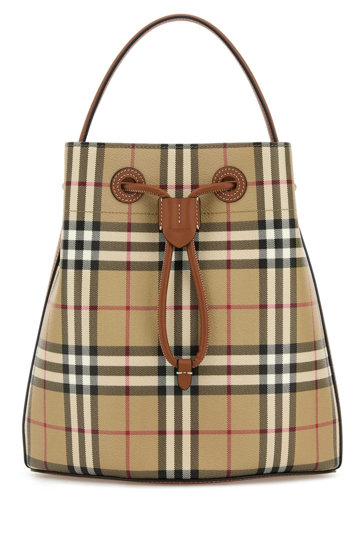 Burberry Women Printed Canvas Bucket Bag - 1