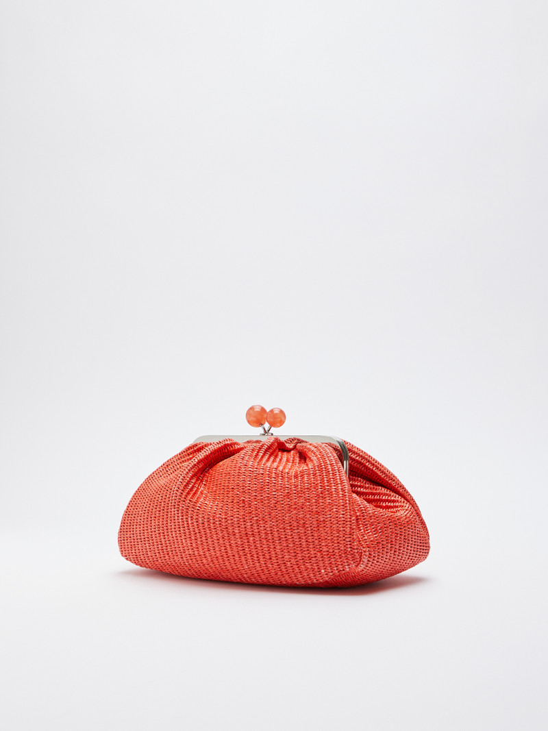 Max Mara FORTUNA Medium Pasticcino Bag in raffia outlook