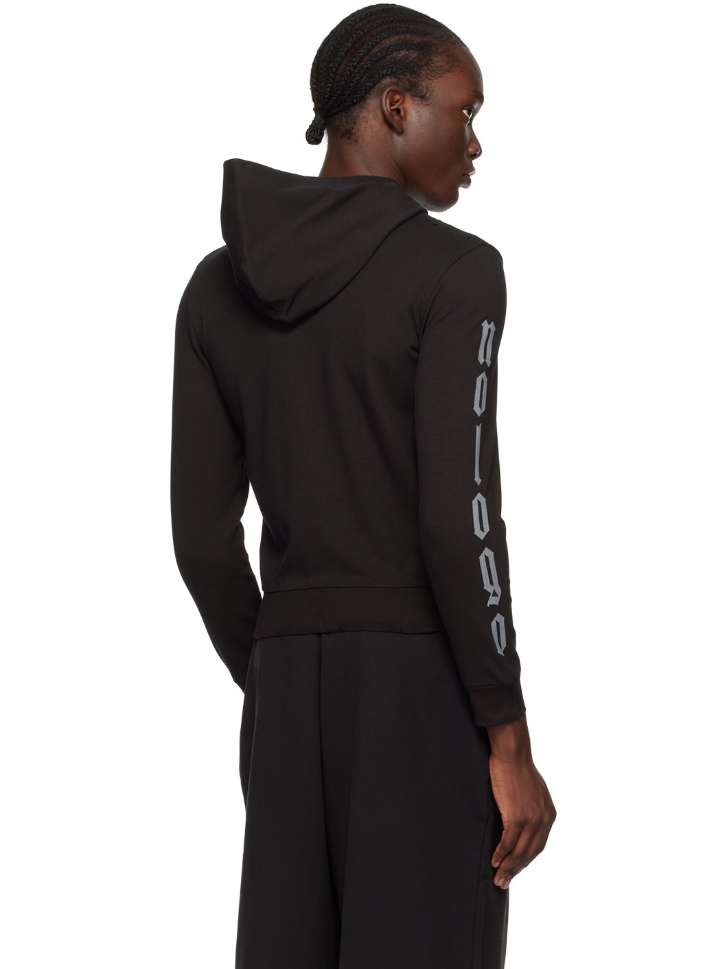 Black 'Nologo' Hoodie - 3