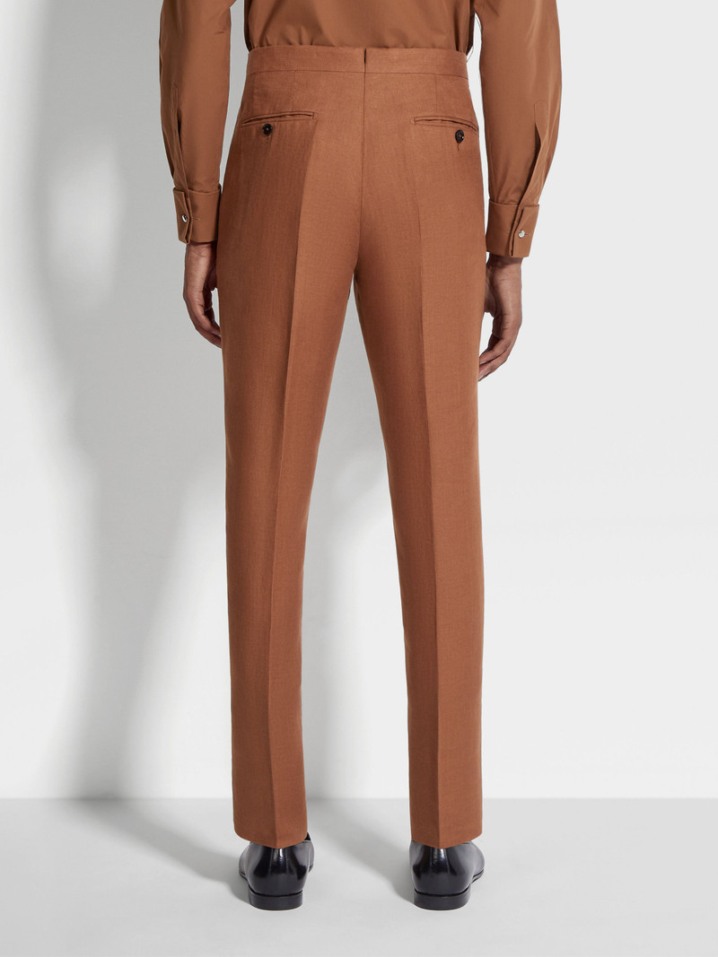 DARK FOLIAGE OASI LINO PANTS 6