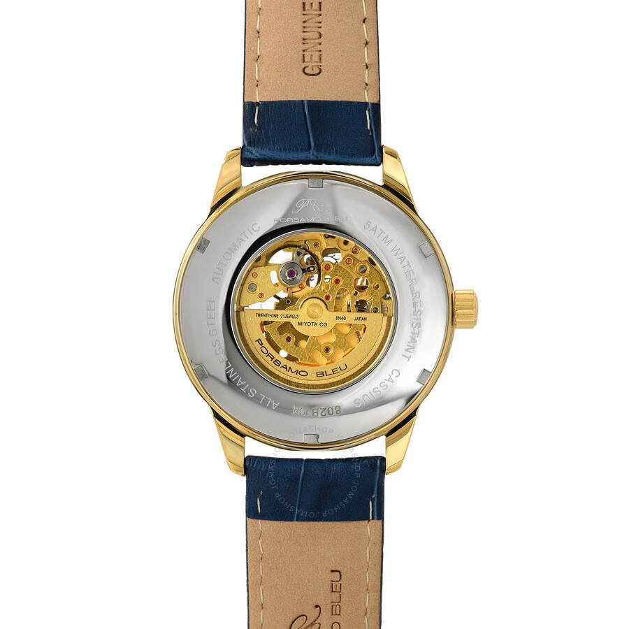Porsamo Bleu - Porsamo Bleu Cassius Automatic Blue Dial Men's Watch 802BCAL - 4