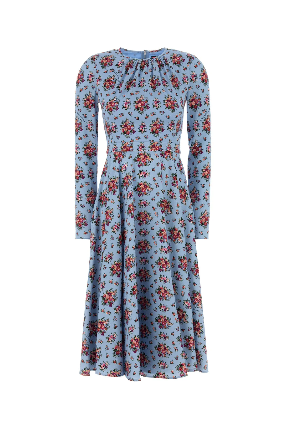 Printed charmeuse dress - 1