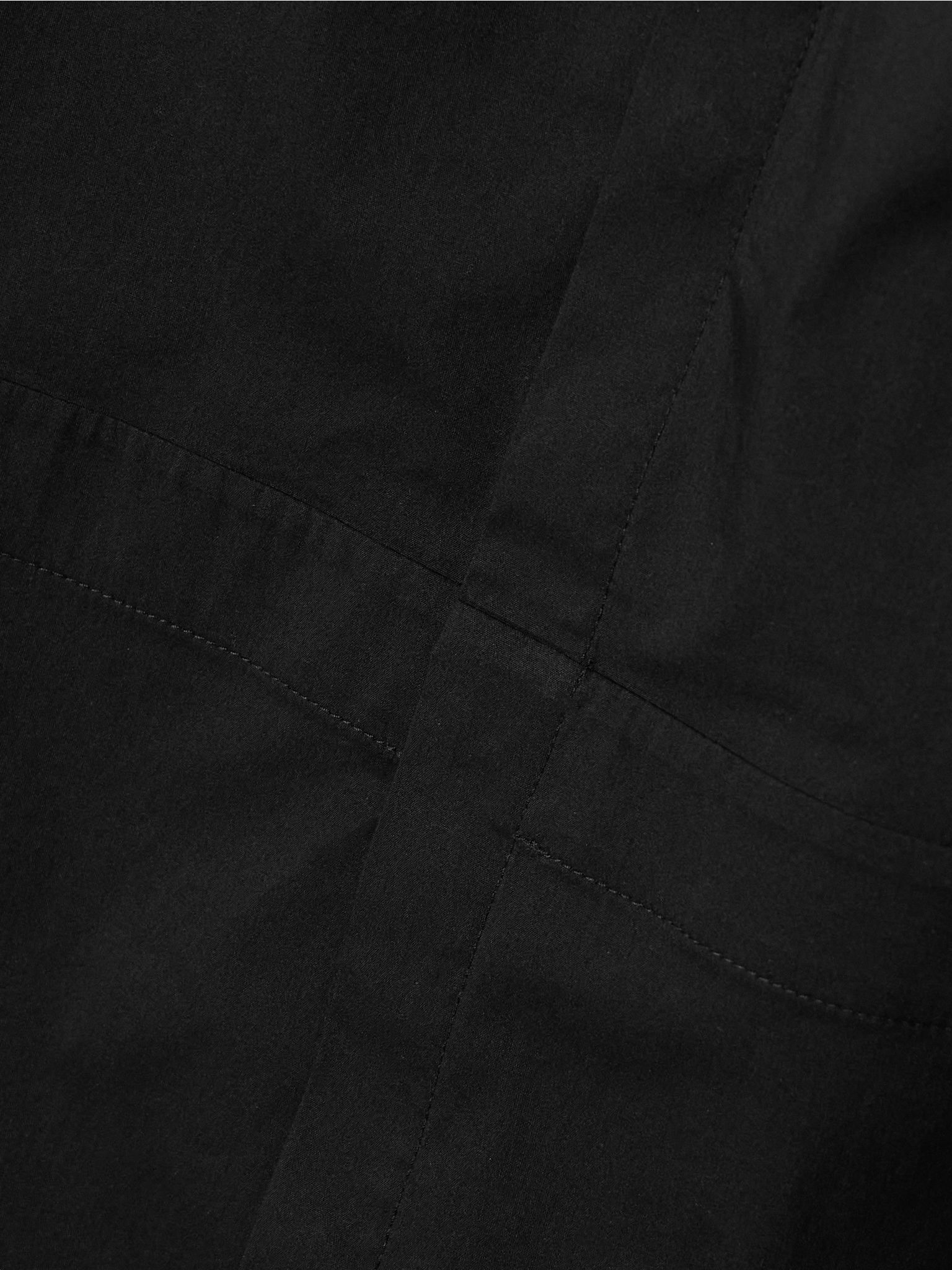 + Y3 cotton-blend poplin maxi shirt dress Black - 5
