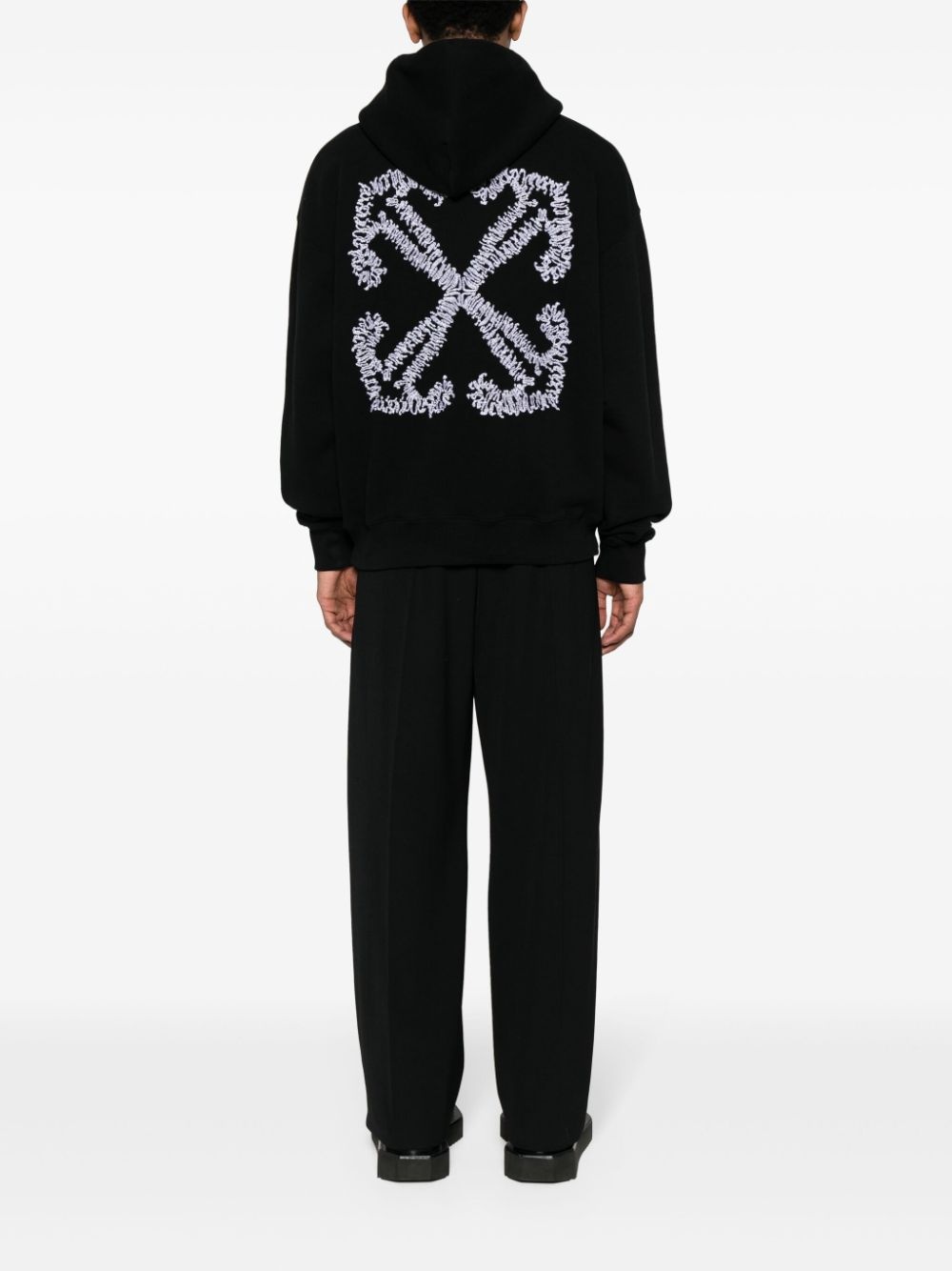 OFF-WHITE Men Tattoo Arrow Skate Hoodie - 2