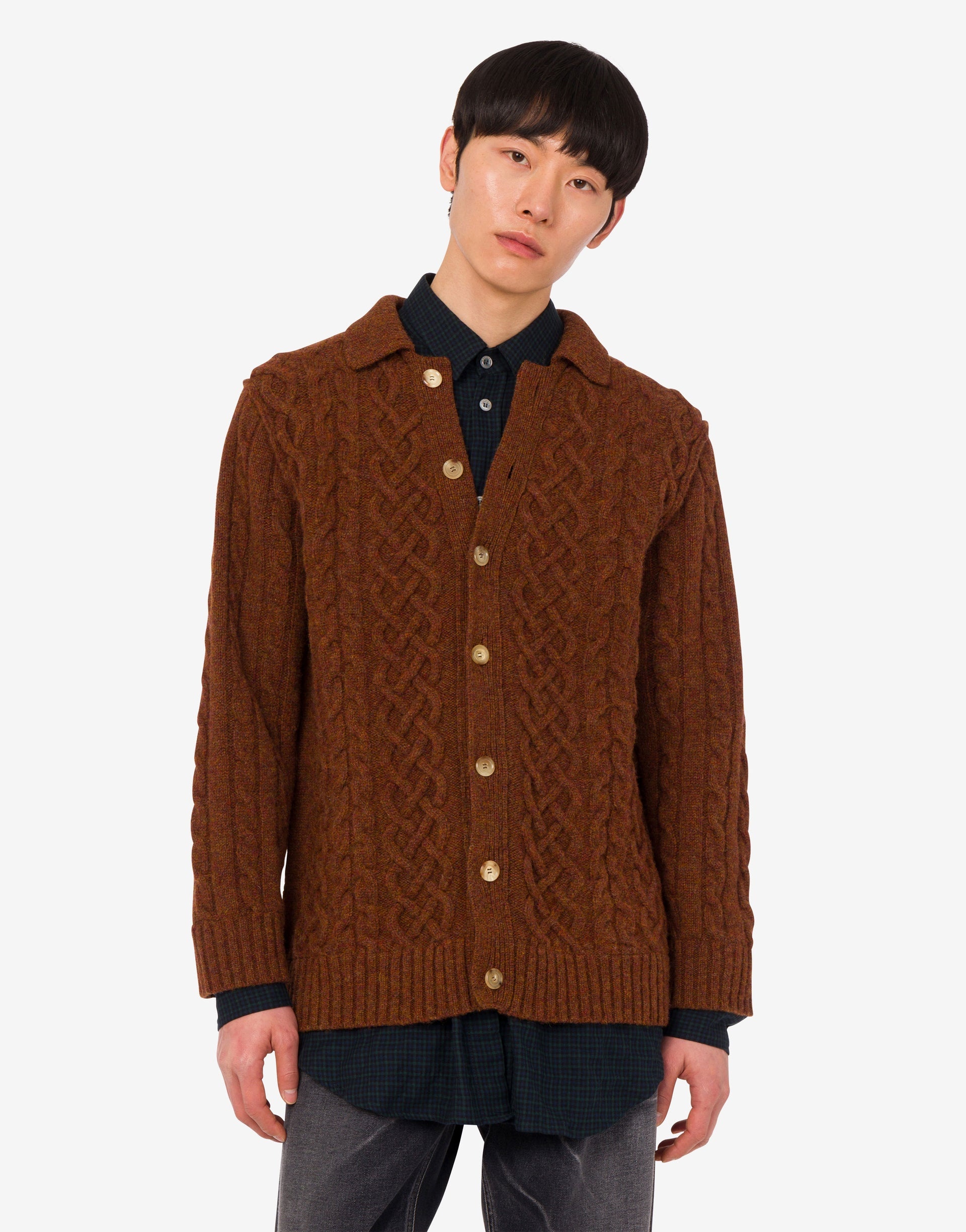 SHETLAND WOOL CARDIGAN - 2