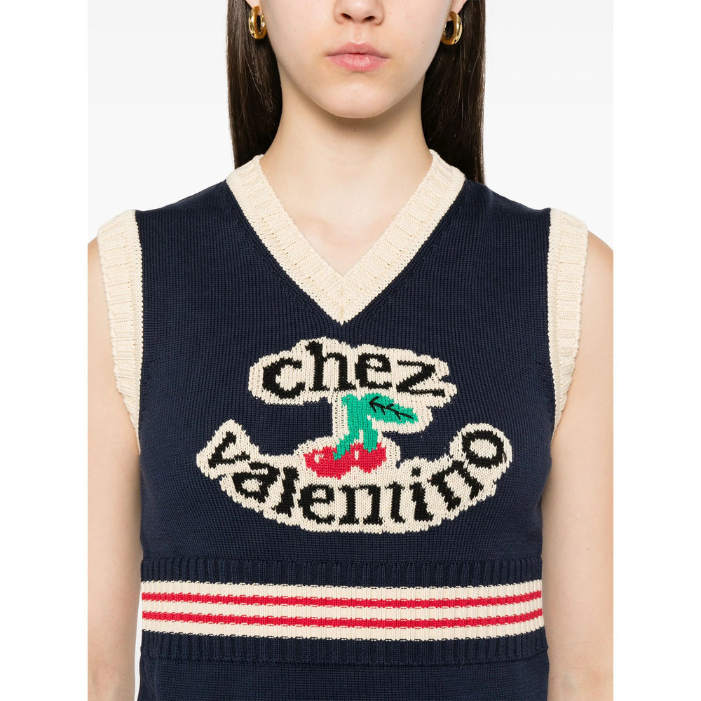 Valentino Blue Tops - Vests & Tank Tops Women - 4