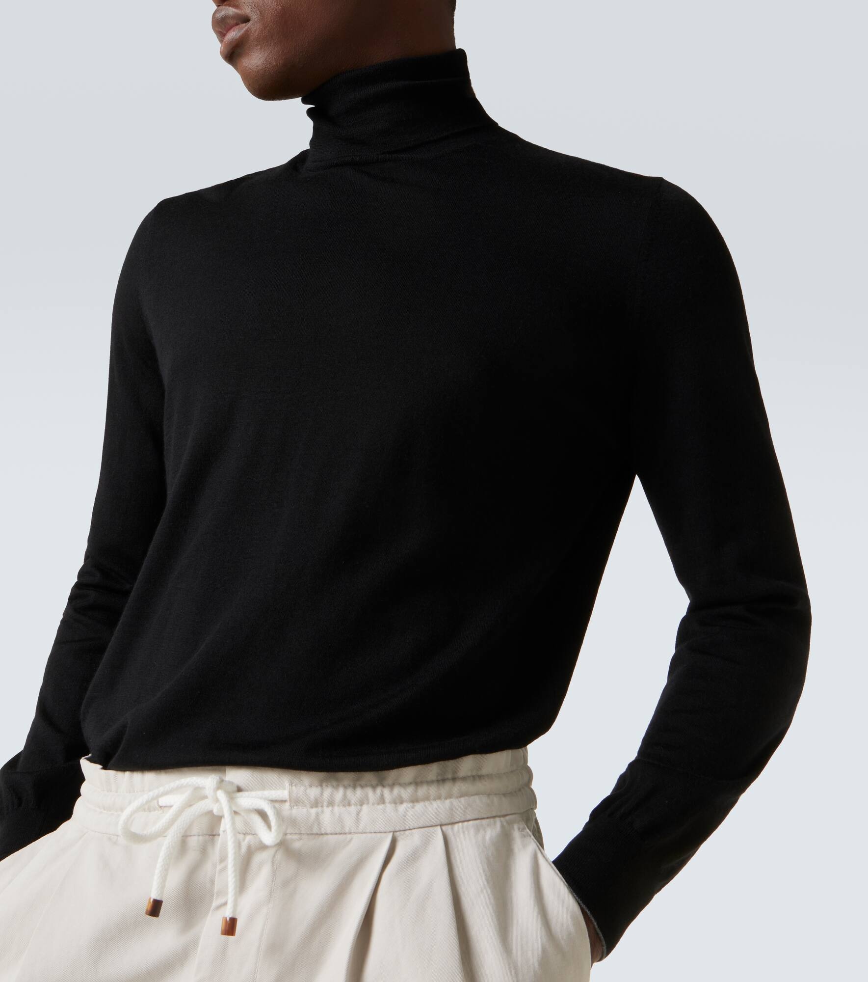 Wool and cashmere turtleneck sweater - 5
