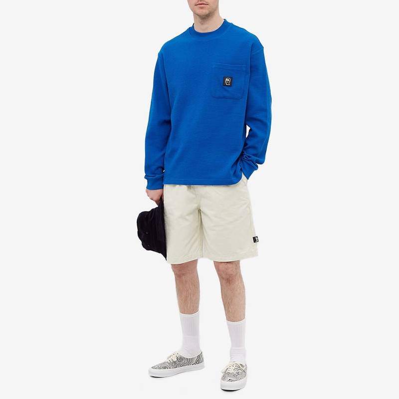 BRAIN DEAD Brain Dead Long Sleeve Core Mock Neck Waffle T-Shirt outlook