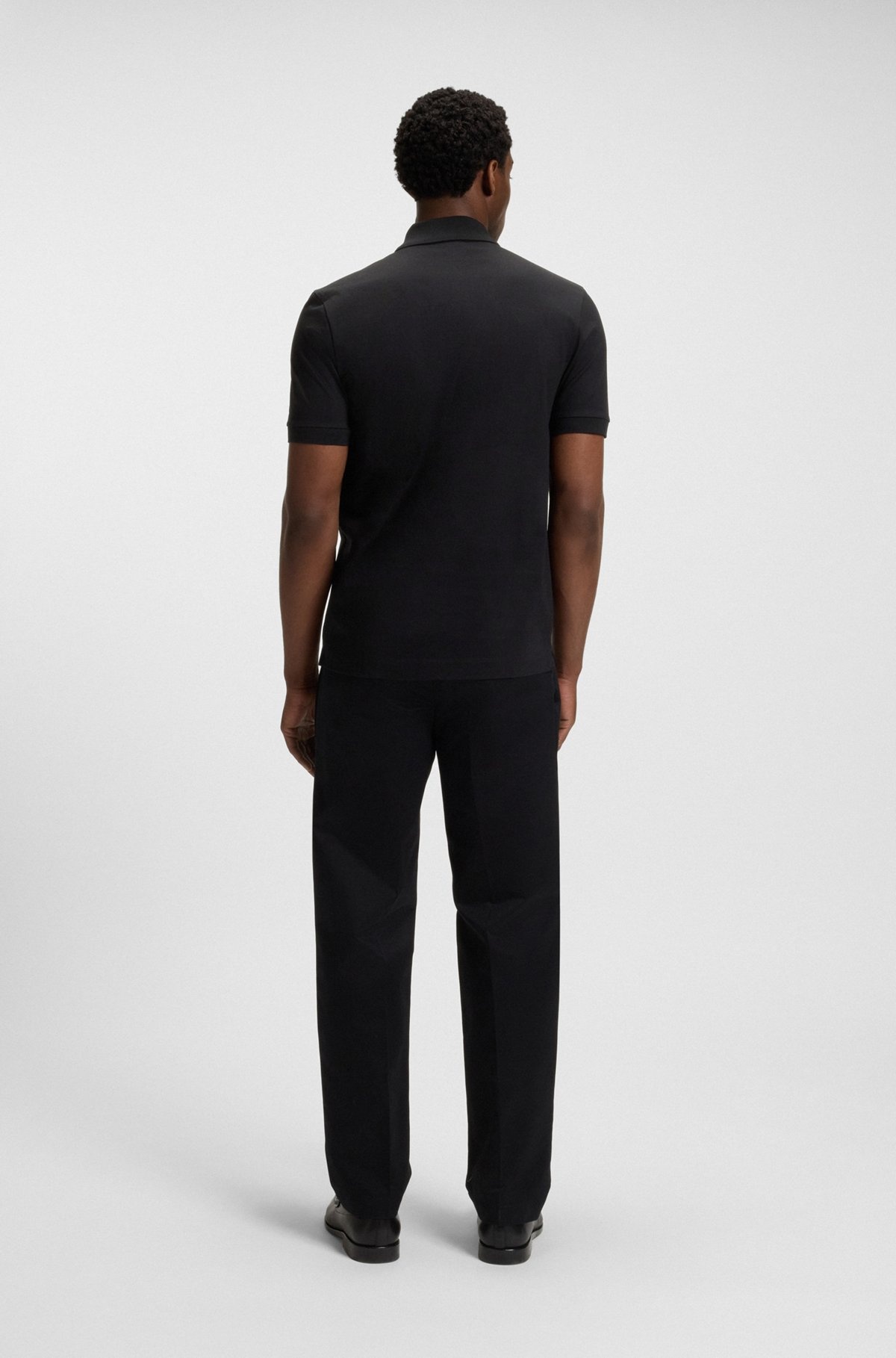 MERCERIZED COTTON POLO SHIRT WITH CONTRAST ZIP - 5