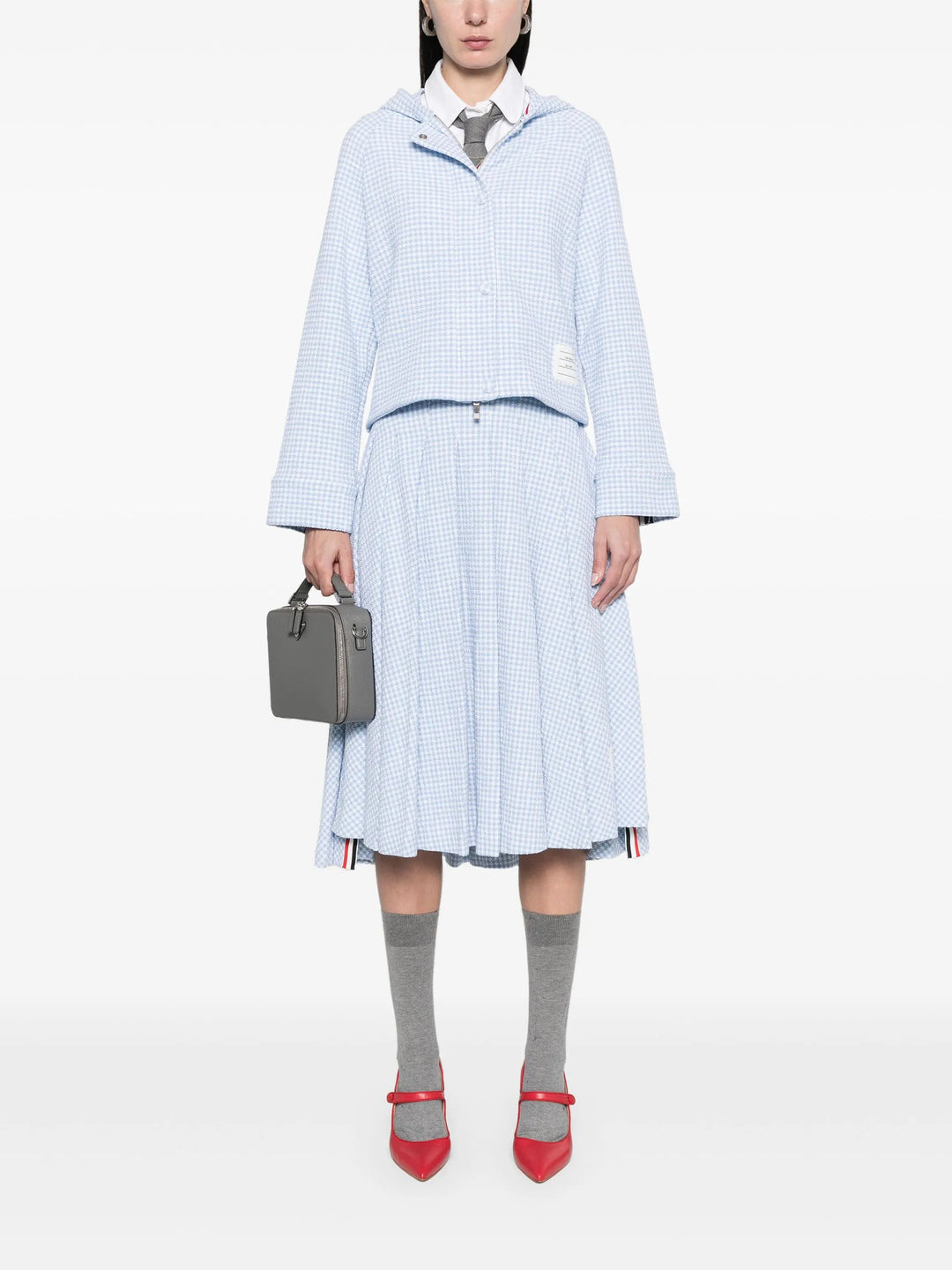 Hooded Jacket In Gingham Cotton - 2