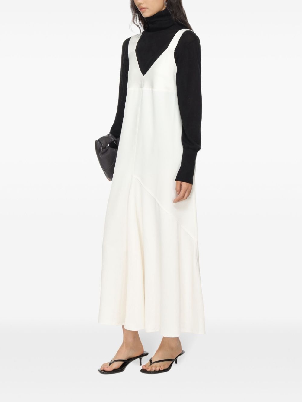 v-neck dress - 4