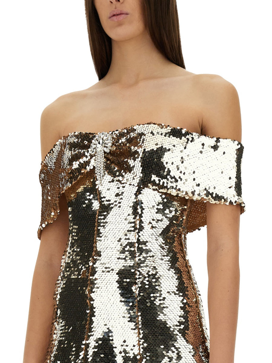 Self-Portrait Women Mini Dress With Sequins - 4
