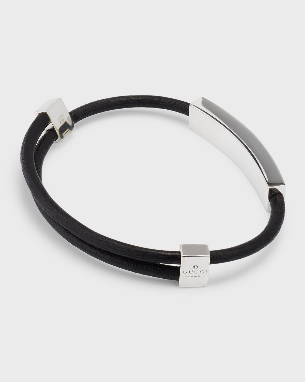 Men's Gucci Tag Bracelet, Silver - 4