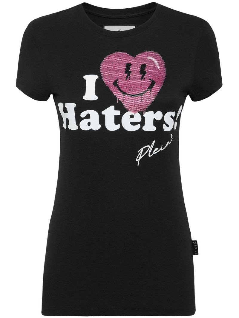 Smile Sexy Pure crystals-embellished T-shirt 1