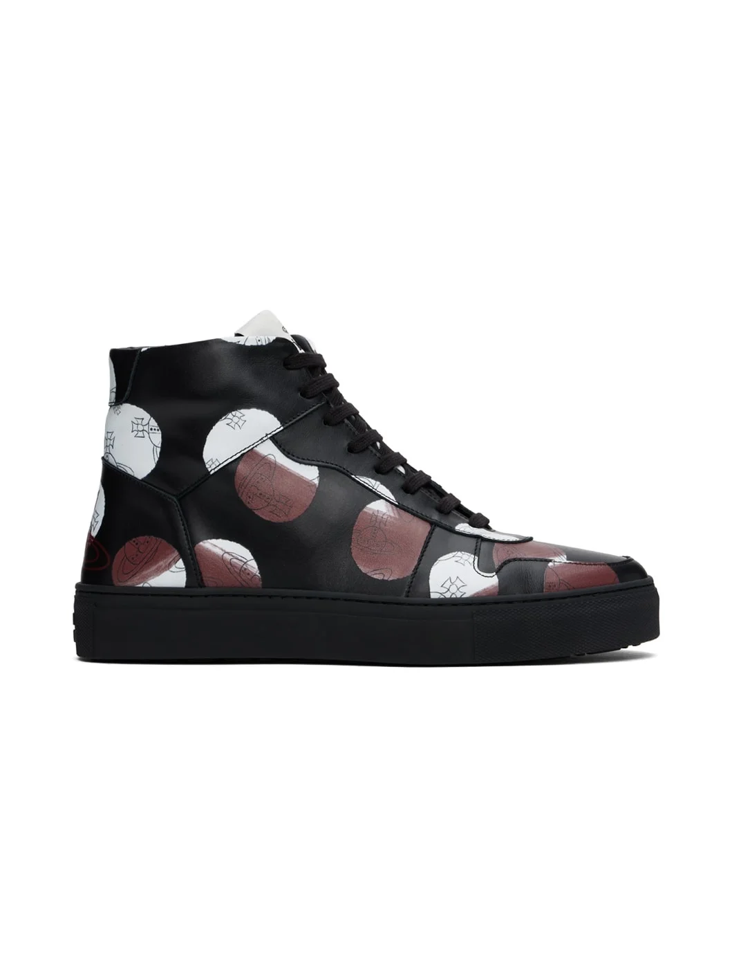 Black Classic High Top Sneakers - 1