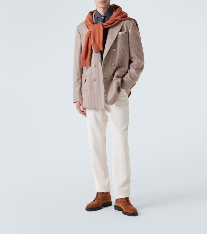 Brunello Cucinelli Suede lace-up boots outlook