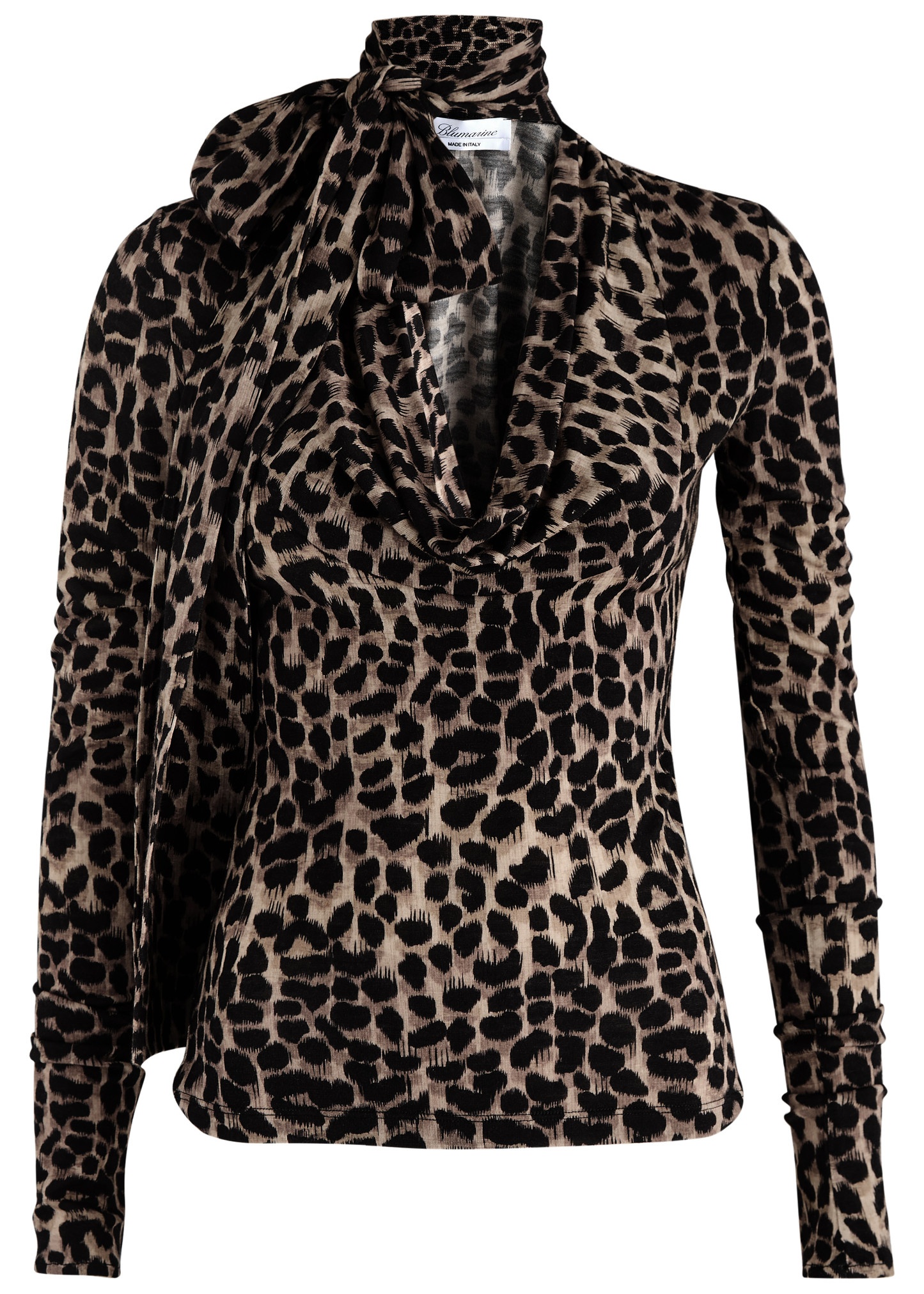 Leopard-print wool top - 1