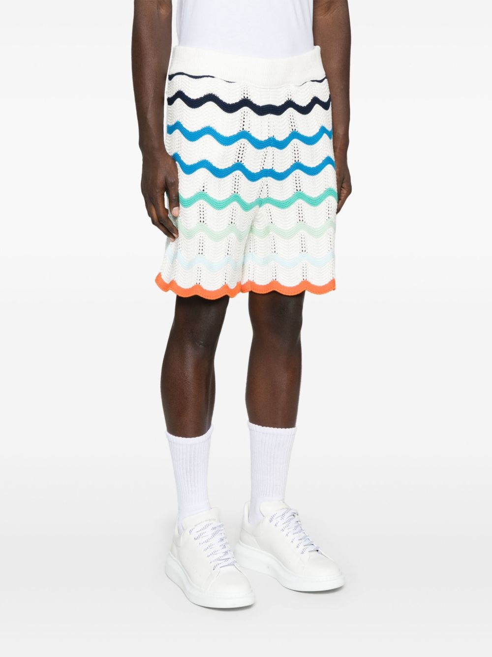 Gradient Wave crochet shorts - 3