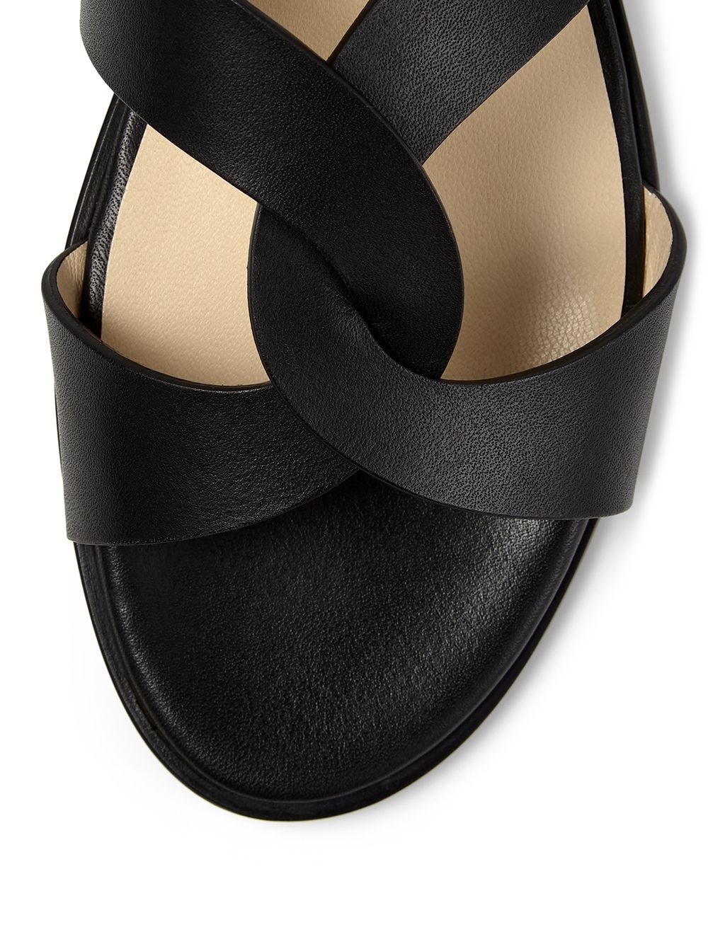 Atia flat crossover strap sandals - 3