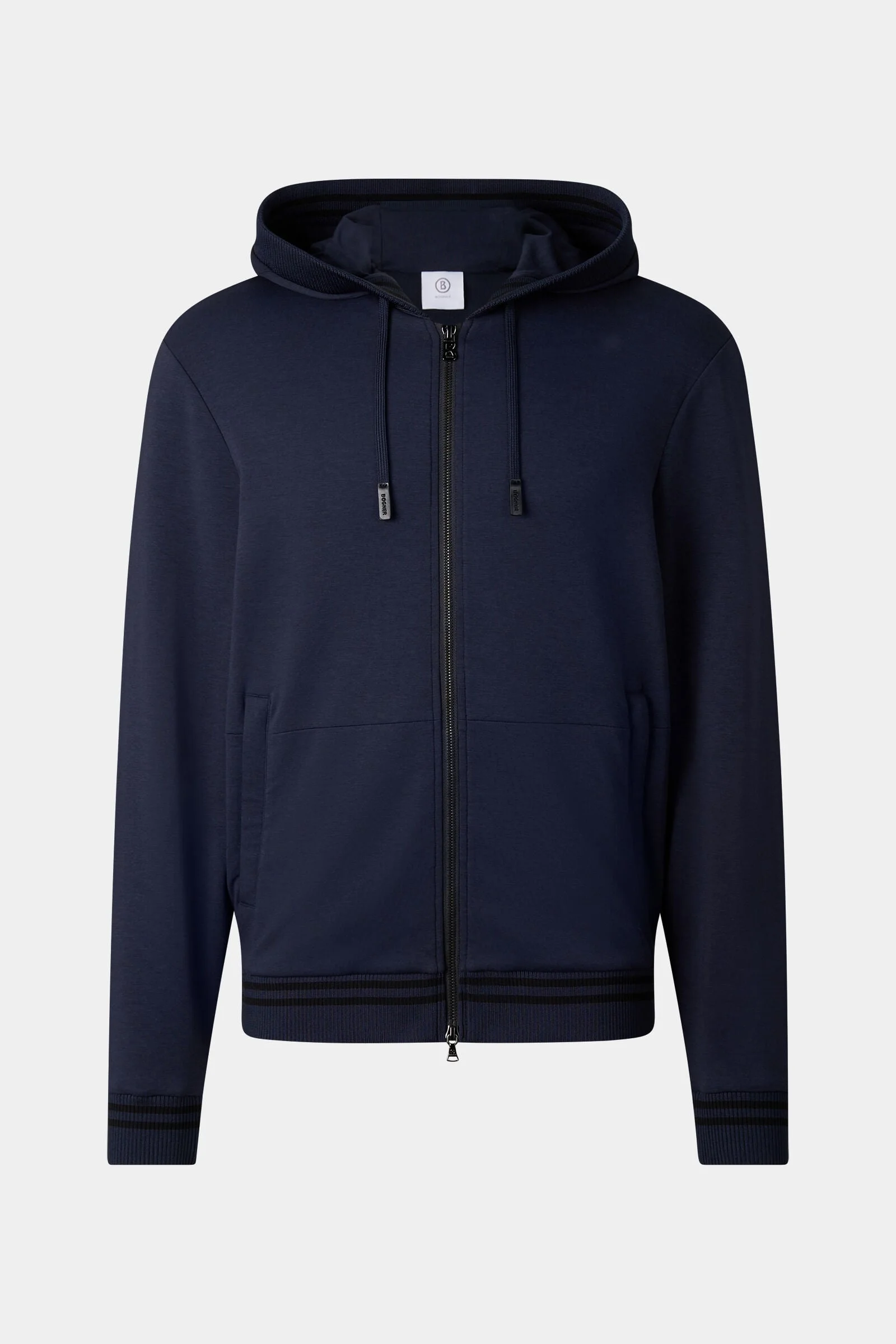 Forest Hoodie Jersey Jacket in Navy - 1