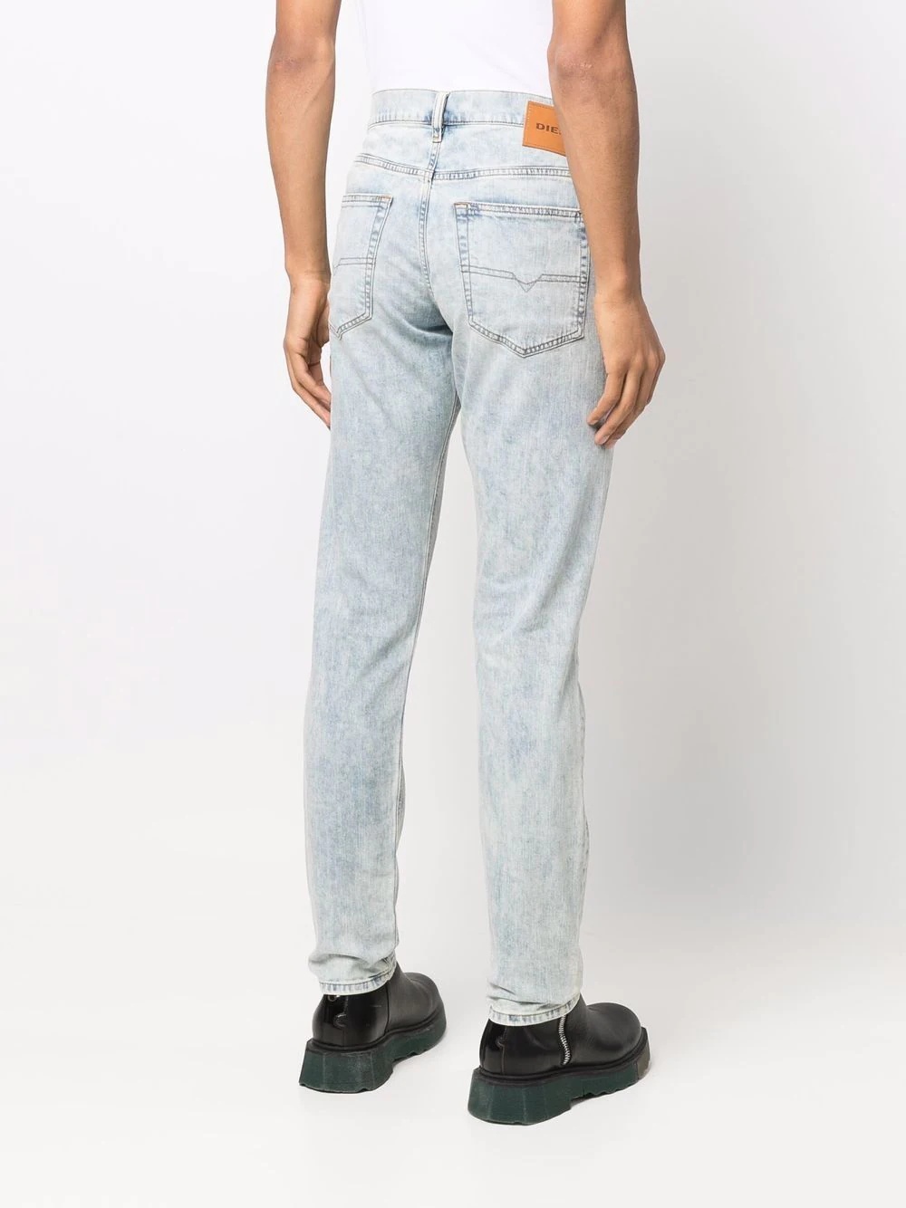 acid-wash denim jeans - 4