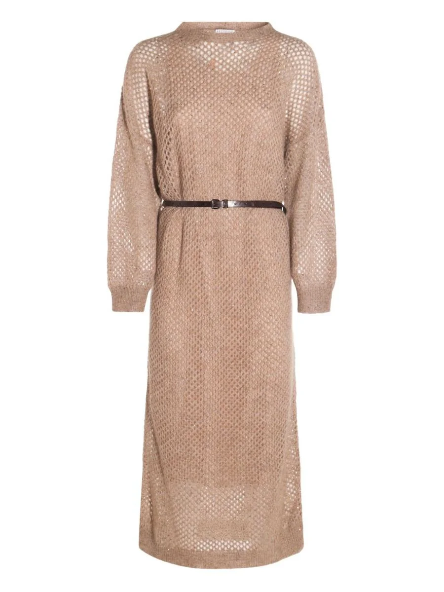 Brunello Cucinelli Wool Long Dress - 1