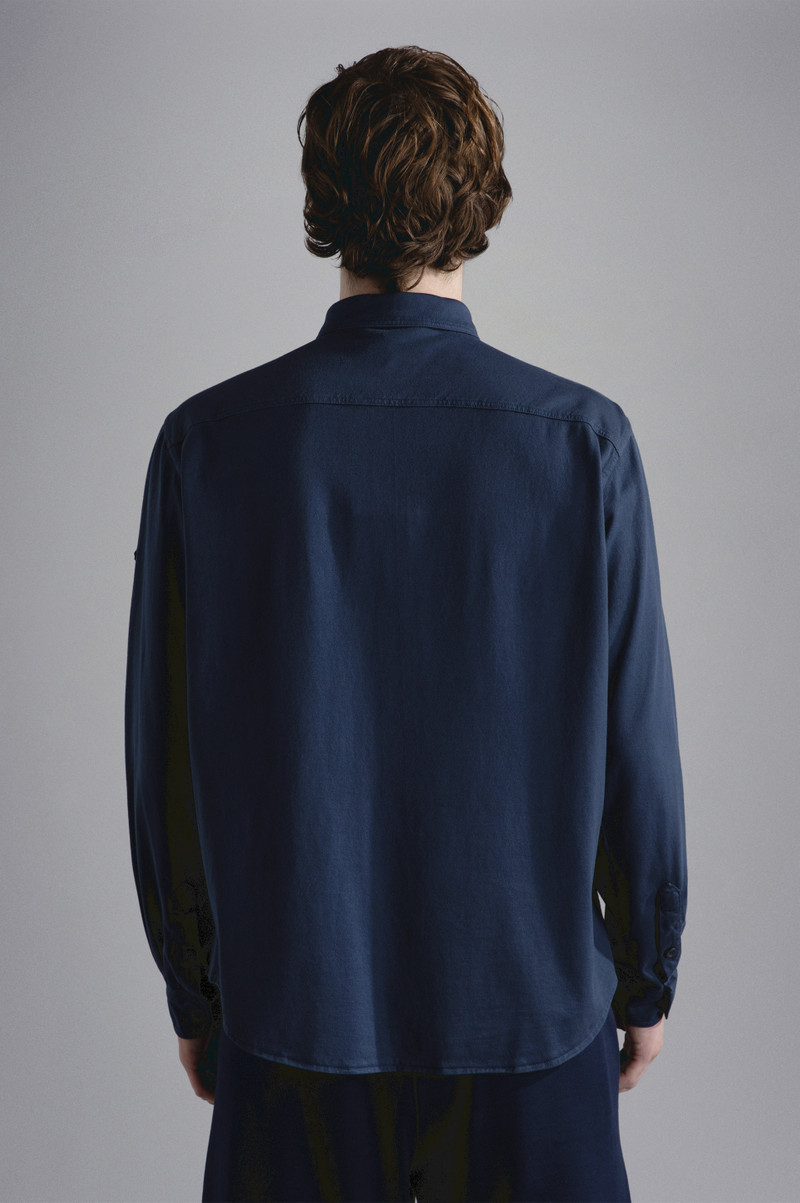 GARMENT DYED COTTON OVERSHIRT 3