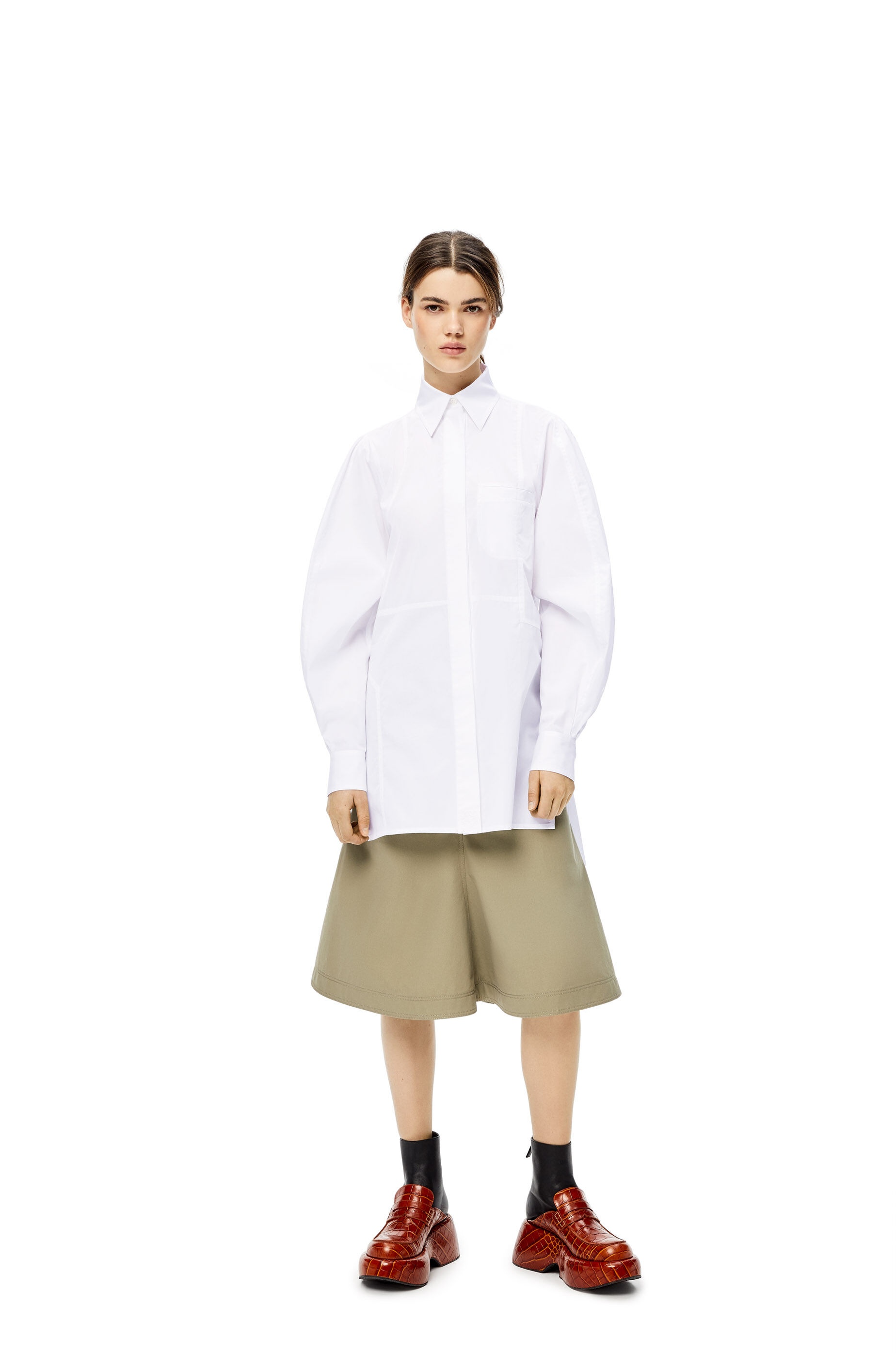Patchwork shirt in cotton - 2