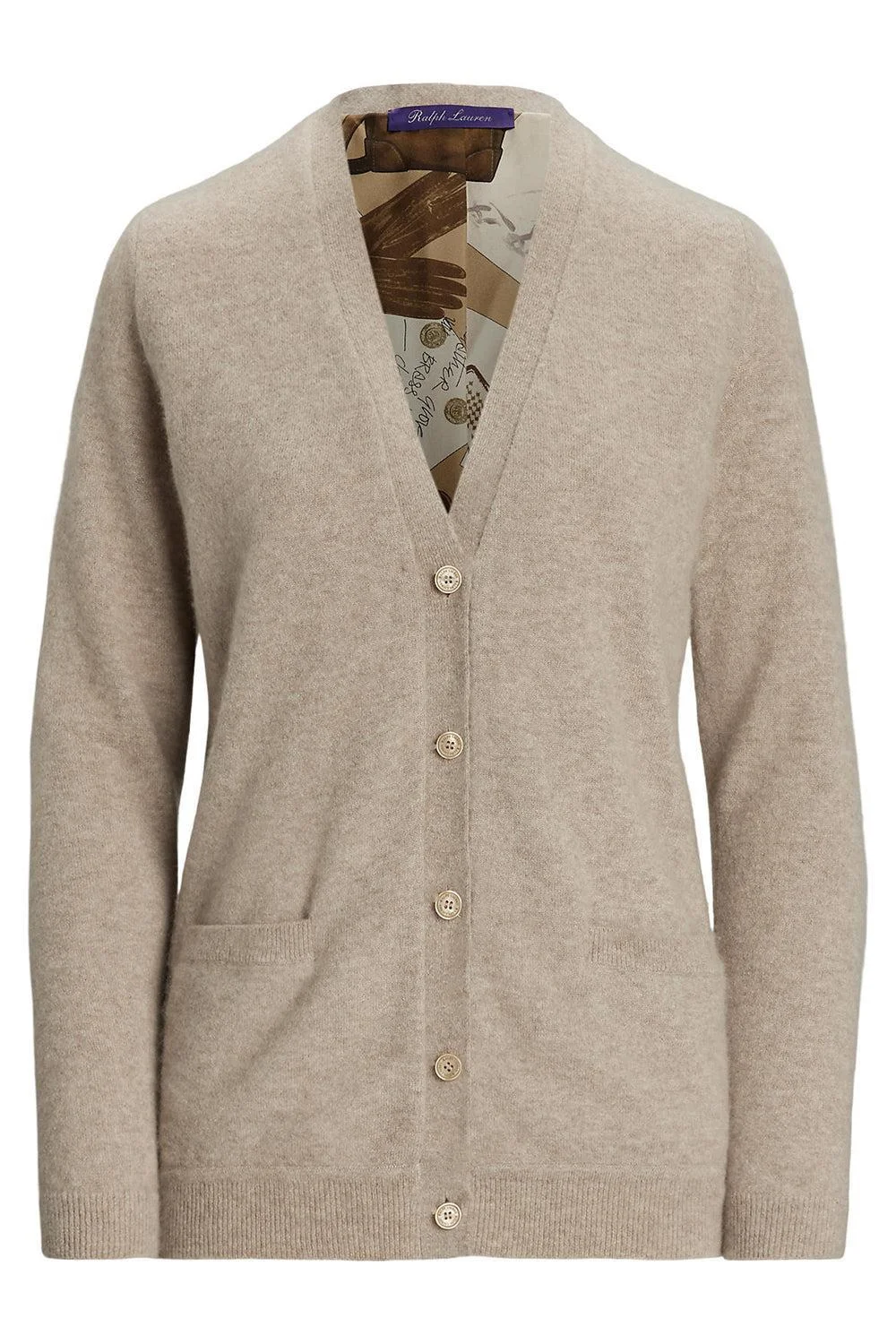 Long Sleeve V-Neck Cardigan - 1