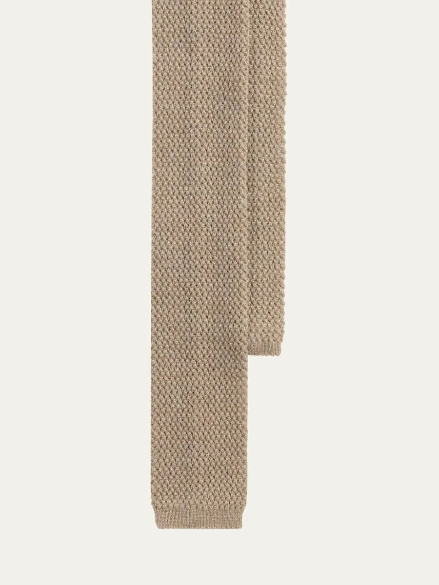 Men's Cashmere Knit Tie - 1