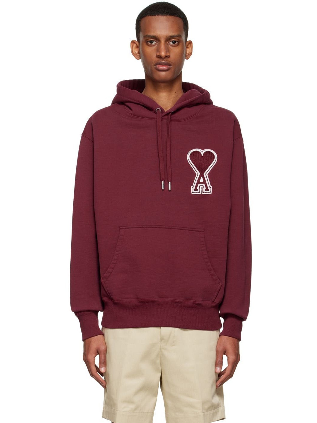 Burgundy off white hoodie on sale