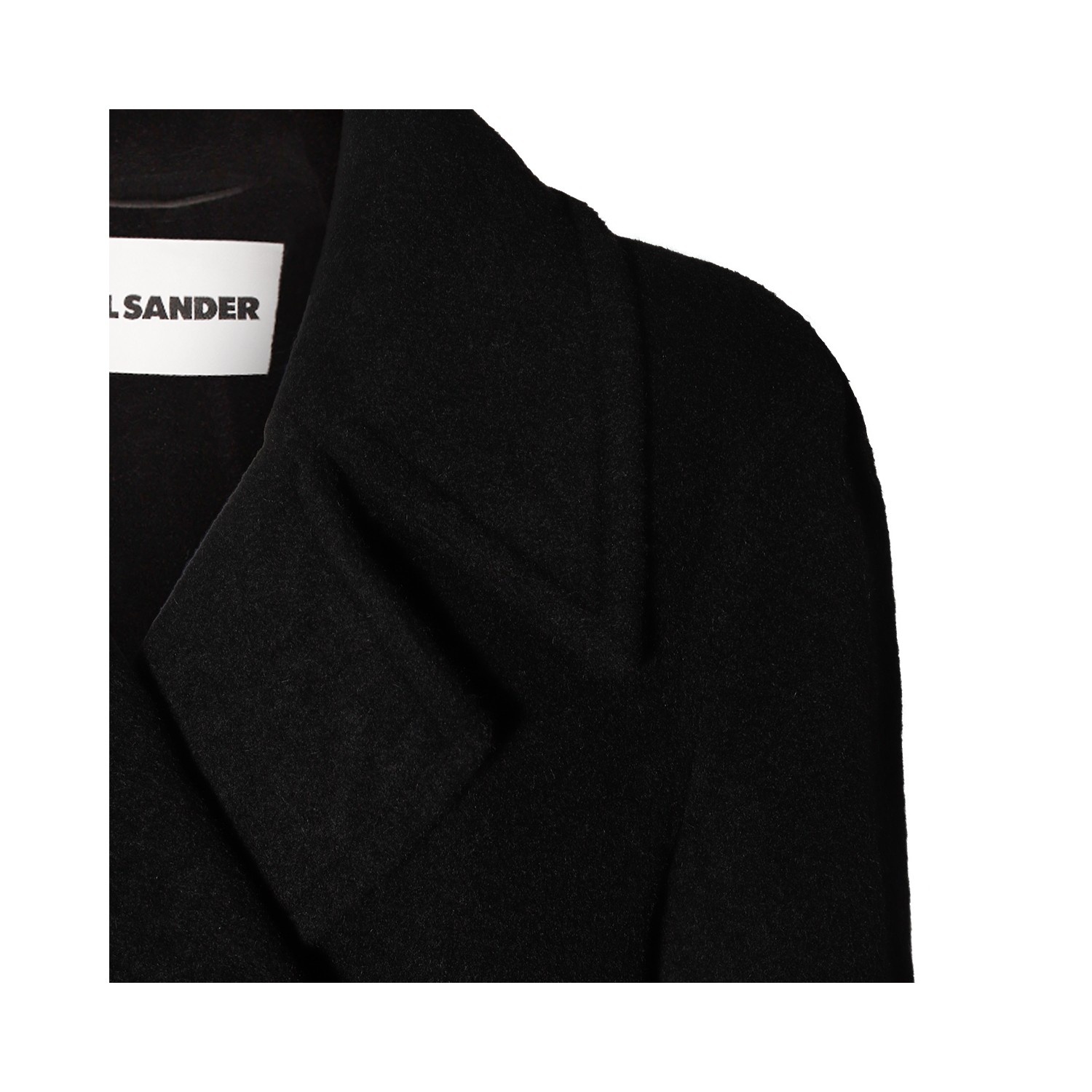 Jil Sander BLACK WOOL COAT | palazzobelli | REVERSIBLE