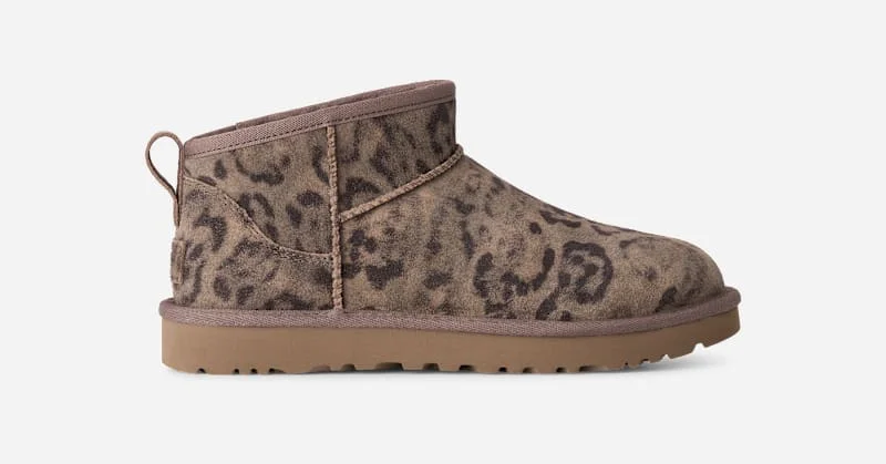 ® Women's Classic Ultra Mini Spotted Classic Boots in Chestnut - 1