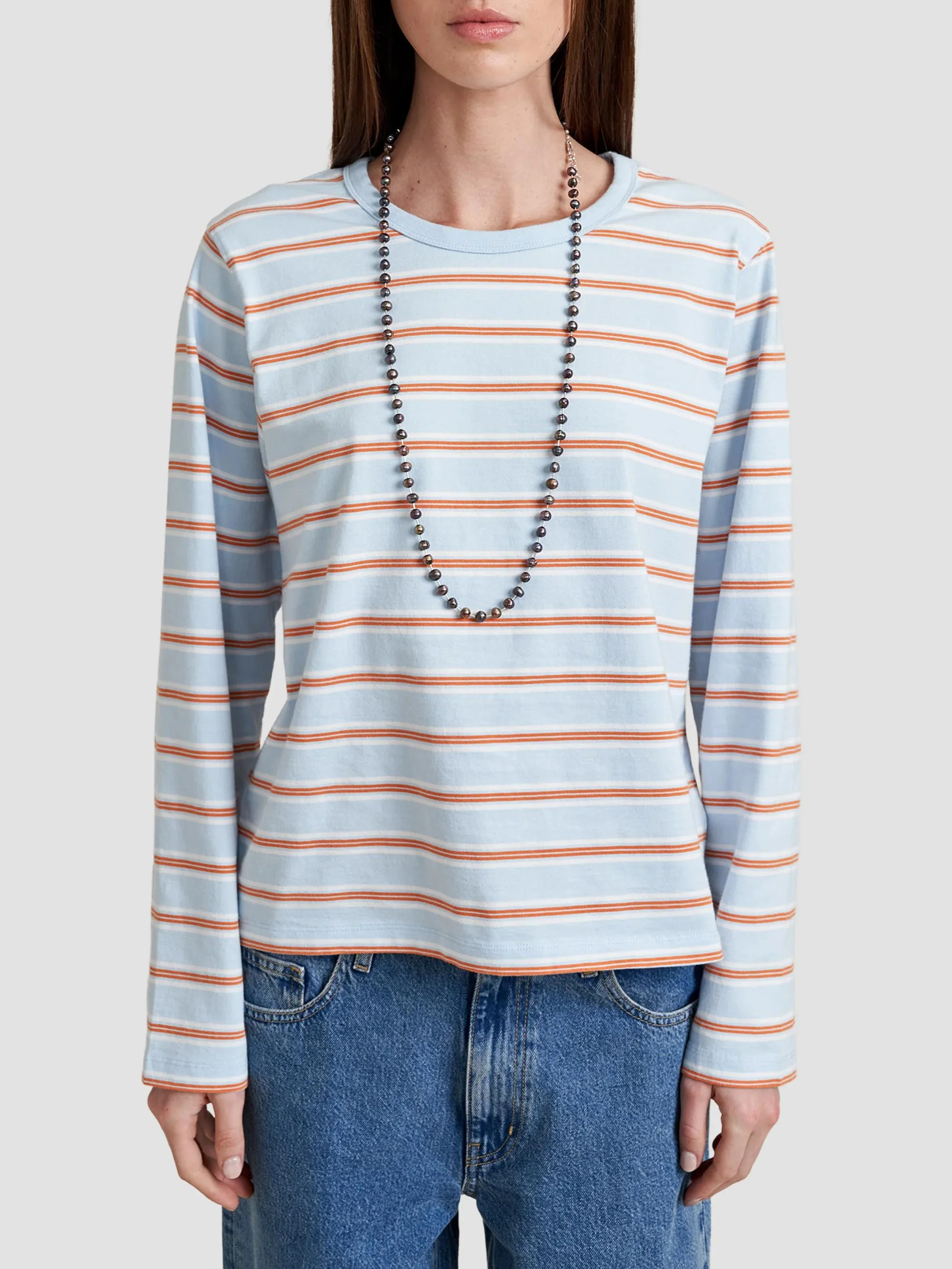 Women's Boyfriend T-Shirt - Sky Blue - 1