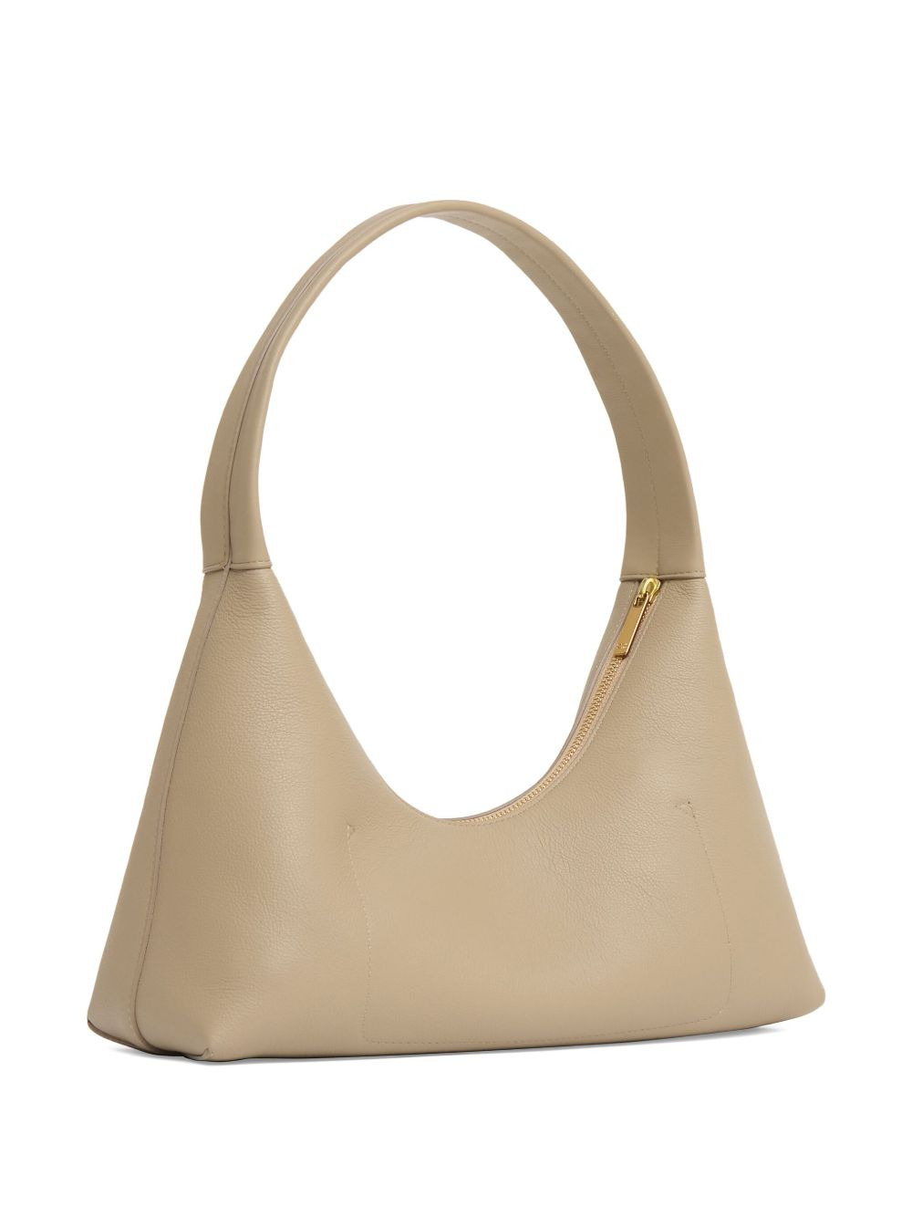 curved zip-fastening shoulder bag - 2