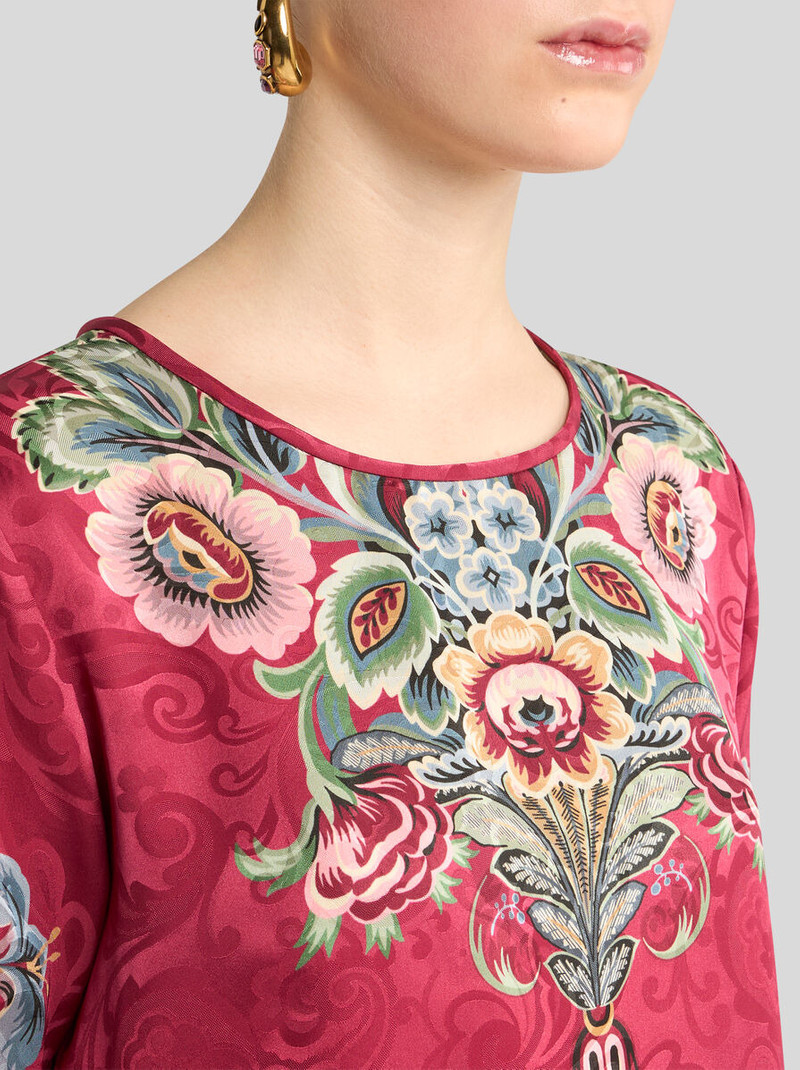 Etro T-SHIRT WITH PLACED FLORAL PRINT outlook