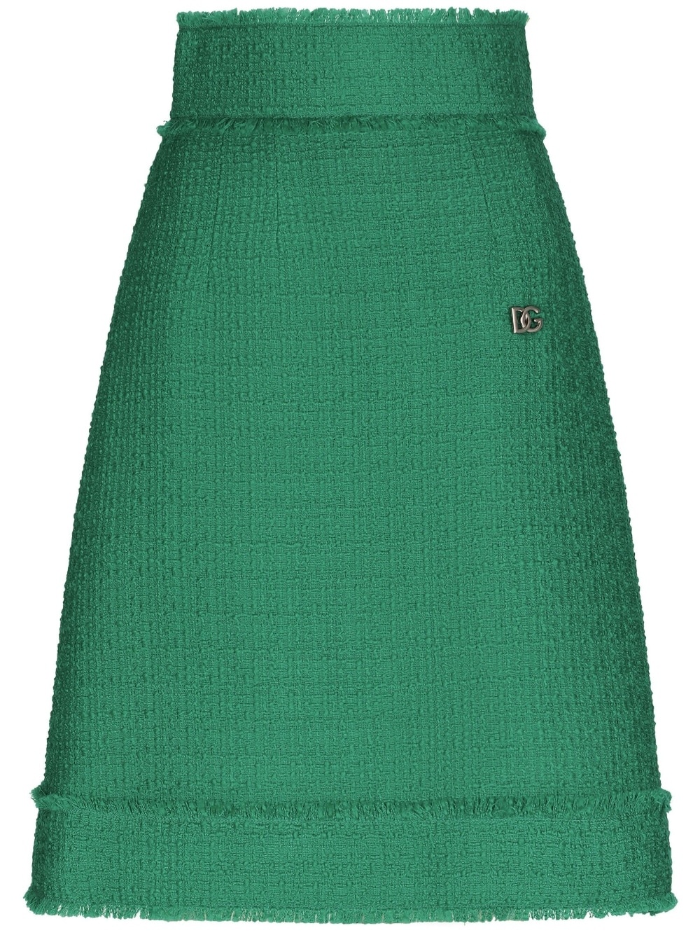 Raschel tweed midi skirt - 1